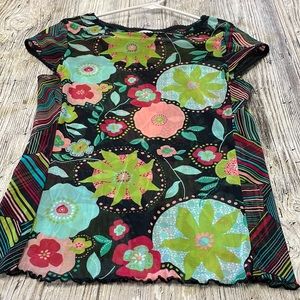 Central Falls VTG fun sheer Blouse